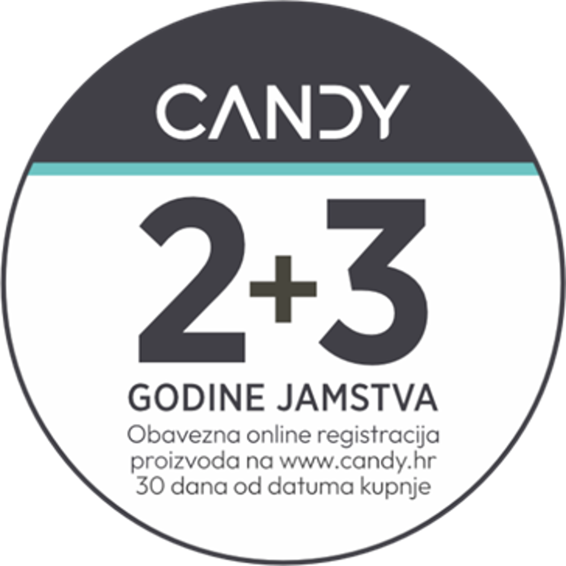 Candy 5 godina potpune garancije sm
