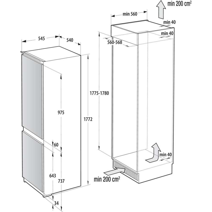 Ugradbeni hladnjak gorenje nrki517e41 30983